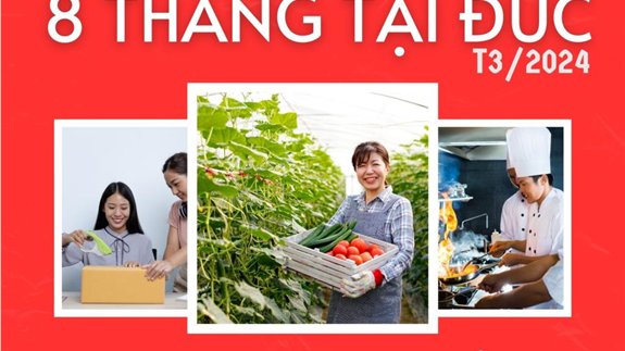 Thông báo tuyển: Lao Động thời vụ tại Đức 2024-2025 (Time 8 tháng)